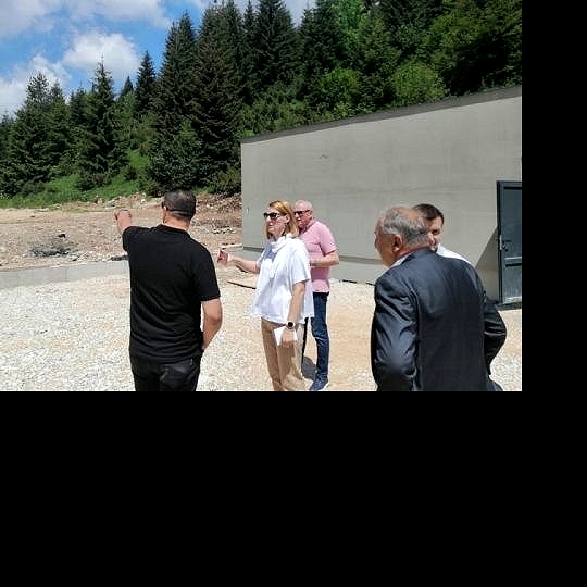 Meeting at the Municipality of Trnovo and visit of the construction site of the waste water treatment plant in Bjelašnica, Bosnia and Herzegovina