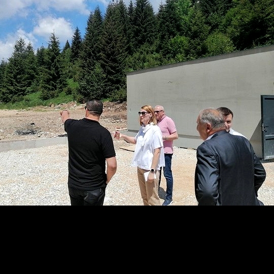 Obisk v Občini Trnovo in ogled gradbišča čistilne naprave na Bjelašnici